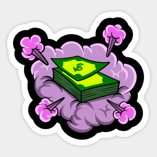 money cloud Sticker